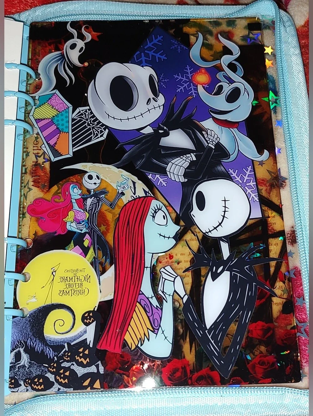 New! A5 Jack & Sally Acrylic Shaker Notebook With Paper